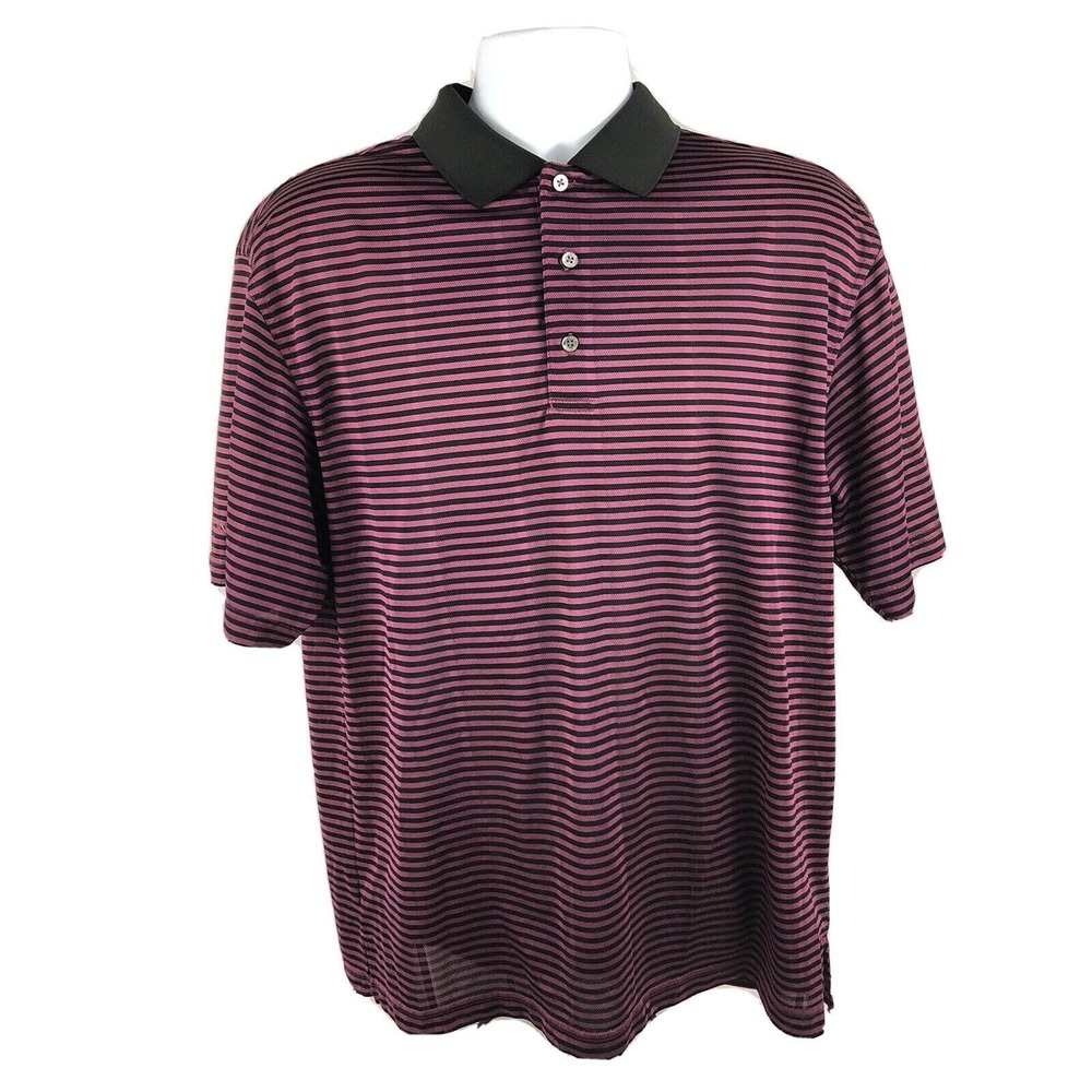 Ping Collection Performance Dynamics Breathable Golf Polo Striped Men's Large‎